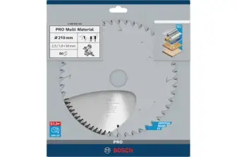 HOJA DE SIERRA CIRCULAR PRO MULTI MATERIAL, 210 X 2,5 X 30 MM