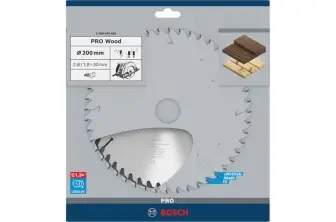 HOJA DE SIERRA CIRCULAR PRO WOOD, 200 X 2,8 X 30 MM, T48