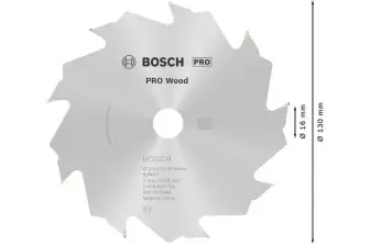 HOJA DE SIERRA CIRCULAR PRO WOOD, 130 X 2 X 16 MM, T9