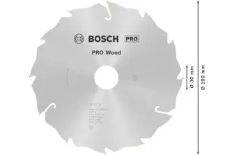 HOJA DE SIERRA CIRCULAR PRO WOOD, 190 X 2,4 X 30 MM, T12