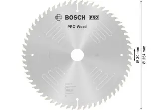 HOJA DE SIERRA CIRCULAR PRO WOOD, 254 X 3,2 X 30 MM, T60