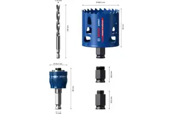 KIT DE INICIACIÓN DE SIERRAS DE CORONA EXPERT TOUGH MATERIAL DE 68 X 60 MM