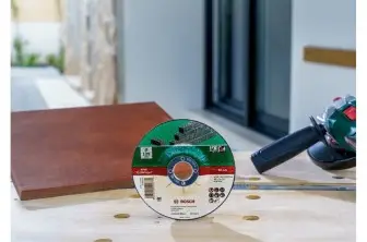 SET DE DISCOS DE TRONZAR DE 5 PIEZAS, ACODADO PARA PIEDRAD = 115 MM