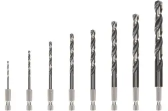 SET DE BROCAS HELICOIDALES PRO METAL HSS-G IMPACT, 8 UDS.