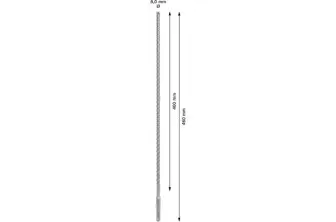 BROCA PARA MARTILLO PRO SDS PLUS-5X, 8 X 400 X 460 MM