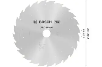 HOJA DE SIERRA CIRCULAR PRO WOOD CORDLESS, 254 X 2,2 X 30 MM, T24
