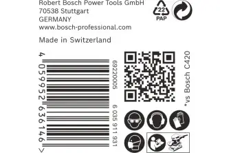 HOJA DE LIJA EXPERT C470 DE 80 X 133 MM, G 180, 50 UNIDADES