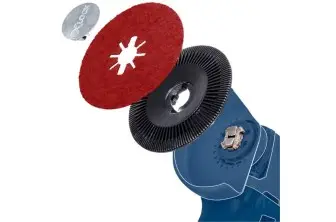 PRO BACKING PAD X-LOCK, 115 MM, CON FIJACIÓN DE GANCHO Y BUCLE